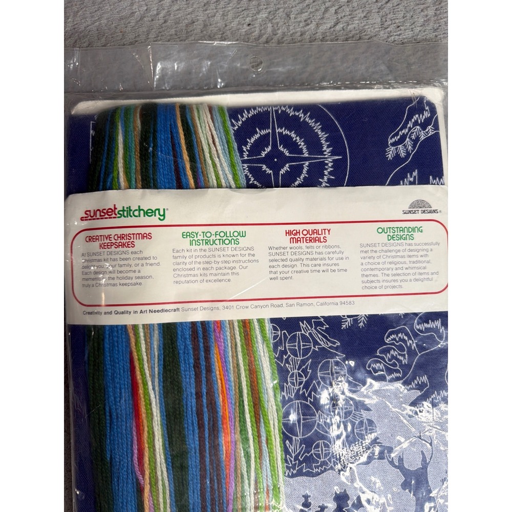NWT Vintage 1980 Sunset Stitchery Enchanted Forest Crewel Kit 2083 Dan Trotter - Picture 3 of 7